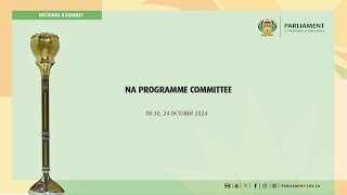 NA Programme Committee 24 October 2024 [upl. by Hayarahs]