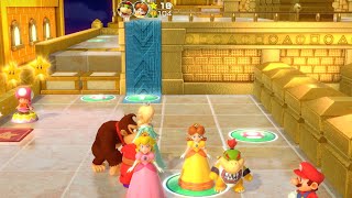 Super Mario Party Partner Party 2228 Tantalizing Tower Toys Bowser Jr amp Daisy vs Mario amp Luigi [upl. by Klayman]