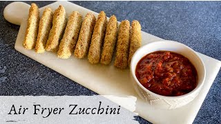 Easy Air Fryer Zucchini Fries Recipe shorts [upl. by Norwood412]