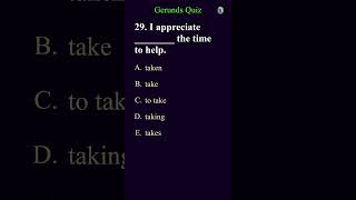 Gerunds Quiz part10  TFE english quiz gerunds basicenglishquiz [upl. by Koser]