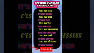 Apprenez langlais facilement et rapidement anglais english shorts [upl. by Cave]