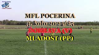 DOBRAVAVMLADOSTPP 3120 892024 MFL POCERINA 3 KOLO Highlights [upl. by Saihtam]