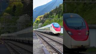 🚄 Im Herzen der Schweizer Alpen Der RABe 501 023 als Eurocity auf der Gotthardbahn bei Wassen 🌍 [upl. by Airamalegna]