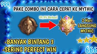 CARA CEPAT TEMBUS MYTHIC DI MAGIC CHESS PAKE COMBO INI  DAPET BINTANG 3 BANYAK NO CHEATPERFECT WIN [upl. by Peednama235]