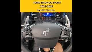 Ford Bronco Sport Badlands Paddle Shifter [upl. by Yatnoj738]