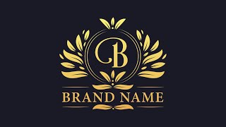 Luxury Logo Design In Adobe Illustrator Speed Art [upl. by Eppes]