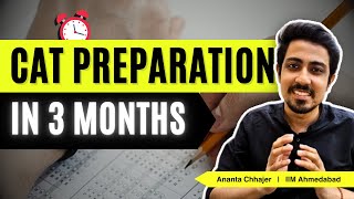 CAT Preparation in 3 months  Time table and Important topics to prepare for CAT [upl. by Duky43]