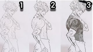 how to draw Gojo Satoru Jujutsu kaisen step by step drawing gojo satoru full body [upl. by Aneen273]