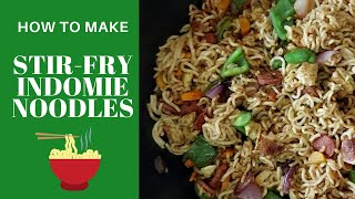 Make Indomie With Vegetables  Stir Fry Indomie Noodles Recipe [upl. by Rases192]