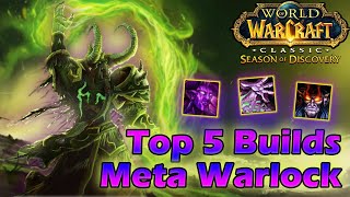 The BEST Meta Warlock Builds  Phase 2  Season of Discovery [upl. by Lusar]