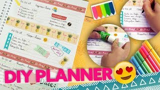 DIY  FAÇA SUA PRÓPRIA AGENDA E PLANNER [upl. by Onairelav650]