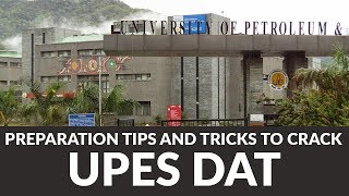 Preparation Tips and Tricks to Crack UPES DAT [upl. by Egiedan]