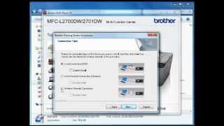 วิธีการ Install Wireless เครื่องพิมพ์รุ่น MFCL2700DW [upl. by Euk857]
