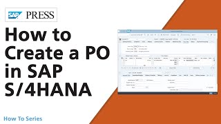 How to Create a Purchase Order in SAP S4HANA [upl. by Ayerf]