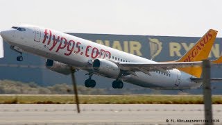 Pegasus Airlines Boeing 737s at LondonStansted STNEGSS [upl. by Auqemahs410]