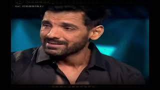 John Abraham crying in KBC Live [upl. by Nnylsor]