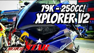 79k pala🔥New 2023 Motorstar Xplorer 250 V2 Blue  Price Review amp Specs iMarkMoto [upl. by Ydneh]