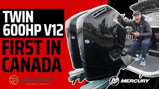 The FIRST Twin 600HP Verados in Canada  Mercury amp Eaglecraft Overview [upl. by Odlabso]