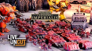 Legions Imperialis Live and Uncut Blood Angels vs Solar Auxilia 1000pts [upl. by Eillen]