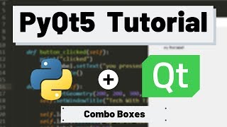 PyQt5 Tutorial  ComboBoxes with Examples [upl. by Shanly]