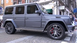 MercedesBenz BRABUS G63 AMG B63 620 on the road in London [upl. by Philippine659]