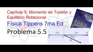 Problema 55 Física Tippens ¿Cómo calcular un momento de torsión [upl. by Prader]