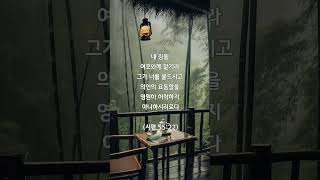 2024101 위로와 치유의 성경말씀 성경구절 순복음 하비꿈교회 [upl. by Naiva]