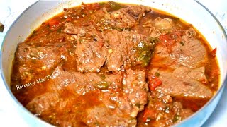 2 Recetas con Carne de Res riquisimás Bistec borracho y Estofado y como Suavizar la Carne [upl. by Trillby]