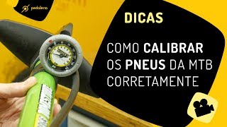 Como calibrar pneus da MTB corretamente Pedaleria [upl. by Gluck44]