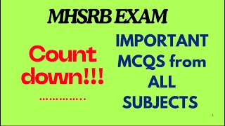 MHSRBstaff Nurse ExamAll questionsIMPORTANT MCQSRRB [upl. by Marijo886]