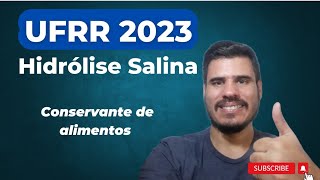 UFRR 2023 Benzoato de sódio é um conservante de alimentos amplamente utilizado Ao ser dissolvido [upl. by Goldfarb]