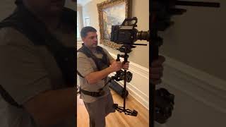 ursa 12k steadicam setup how to walk with glidecam stabilizer flycam Arm and Vest [upl. by Hillhouse217]