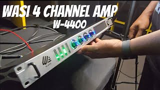 WASI 4 CHANNEL AMP FOR SOUND SYSTEM SET UP [upl. by Warfold292]