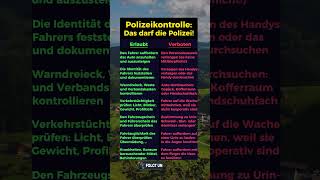 Das darf die Polizei bei einer Kontrolle [upl. by Phira]