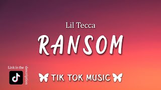 Ransom  Lil Tecca Tiktok Remix Lyrics quotTurn you to a dancerquot [upl. by Saree938]