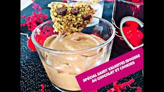 Spécial Saint Valentin mousse au chocolat et cookies [upl. by Byler]