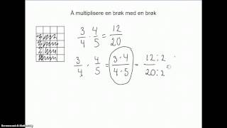 Å multiplisere en brøk med en brøk forkorting [upl. by Alayne749]