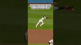 La mejor jugada de la postemporada cortesía de Andrés Giménez MLB beisbol venezuela [upl. by Hannahoj]