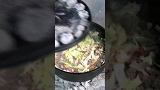 Unstuffed Cabbage Rolls In The Dutch Oven dutchoven cabbage shorts [upl. by Yleve]