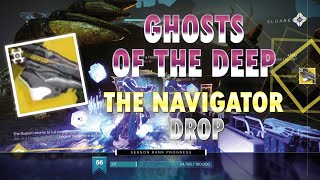 The Navigator Exotic Trace Rifle Drop  Ghosts of the Deep Dungeon  Destiny 2 [upl. by Burrows]