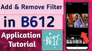 How to Add amp Remove Filter on your Photo in B612 App [upl. by Korey]