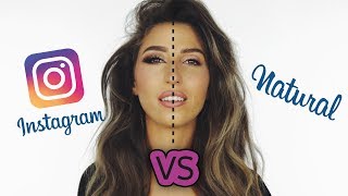 BEAUTY WORKOUT ♥︎ Instagram makeup VS Natural makeup [upl. by Ellevel]