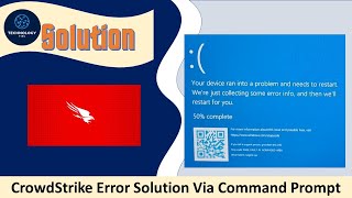 How to fix CrowdStrike Error Issue BSOD Solution via Command Prompt [upl. by Adamec]