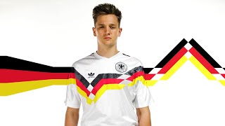 History Of Germanys World Cup Football Kits [upl. by Ibor]