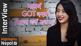 Short Interview With ANNA SHARMA  New Nepali Movie GANGSTER BLUES [upl. by Lerak]