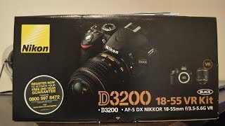 Nikon D3200 Unboxing and First Look With Kit Lens [upl. by Eissoj]