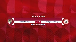 HIGHLIGHTS Notts County 20 Accrington Stanley [upl. by Lamprey639]