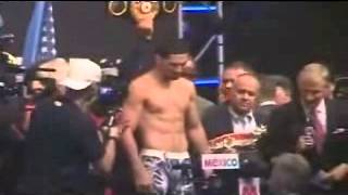 Danny Garcia V Lucas Matthysse slight nervous moment at the WEIGH IN [upl. by Forrester]