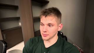 Jaxon Kohler wishes more could have been done  postKansas  Michigan State Basketball [upl. by Ylen975]