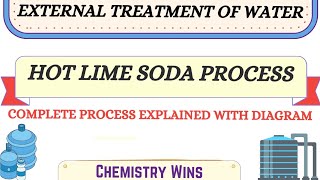 HOT LIME SODA PROCESS  EXTERNAL TREATMENT OF WATER sadhanadhananjayaCHEMISTRY WINS [upl. by Lemal]